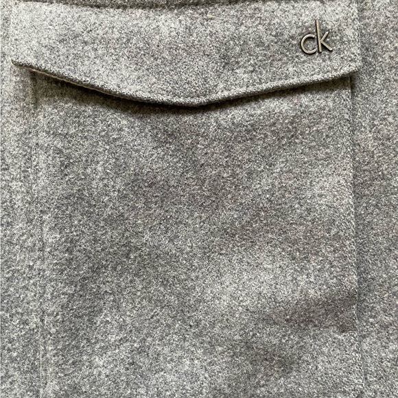 Grey Calvin Klein Pea Coat (M) - Picture 7 of 7